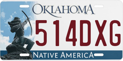 OK license plate 514DXG
