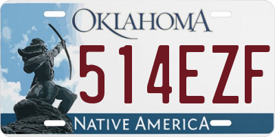 OK license plate 514EZF