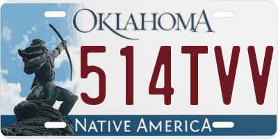 OK license plate 514TVV