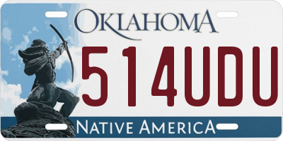 OK license plate 514UDU