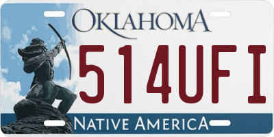 OK license plate 514UFI