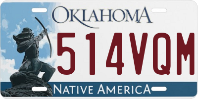 OK license plate 514VQM
