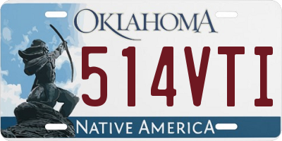 OK license plate 514VTI
