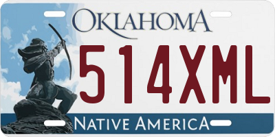 OK license plate 514XML