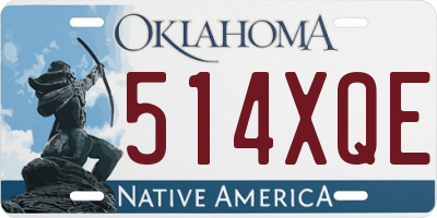 OK license plate 514XQE