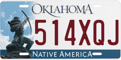 OK license plate 514XQJ