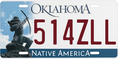 OK license plate 514ZLL