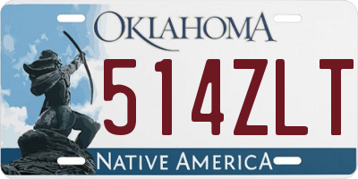 OK license plate 514ZLT