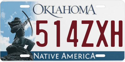 OK license plate 514ZXH