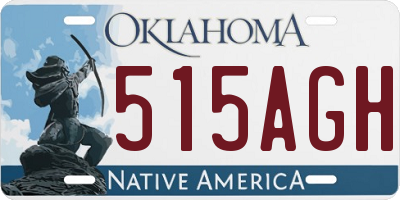 OK license plate 515AGH