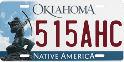 OK license plate 515AHC