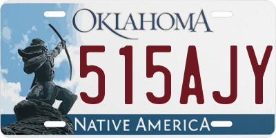 OK license plate 515AJY