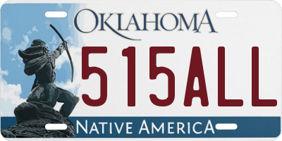 OK license plate 515ALL