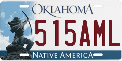 OK license plate 515AML