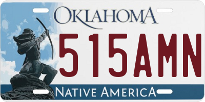 OK license plate 515AMN