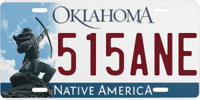 OK license plate 515ANE