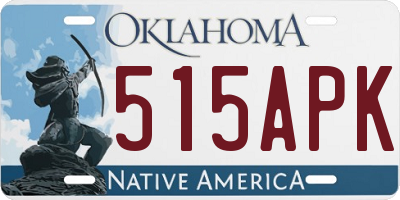 OK license plate 515APK
