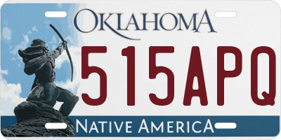 OK license plate 515APQ
