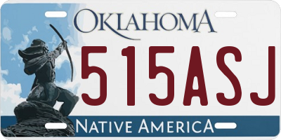 OK license plate 515ASJ