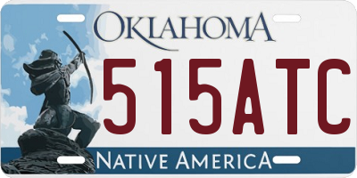 OK license plate 515ATC