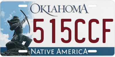 OK license plate 515CCF