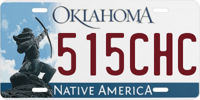OK license plate 515CHC