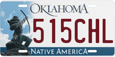 OK license plate 515CHL