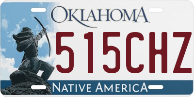 OK license plate 515CHZ