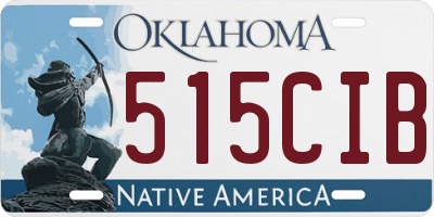 OK license plate 515CIB