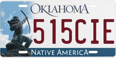 OK license plate 515CIE
