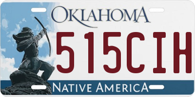 OK license plate 515CIH