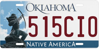 OK license plate 515CIO