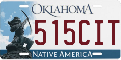 OK license plate 515CIT