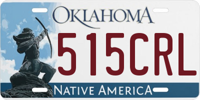 OK license plate 515CRL