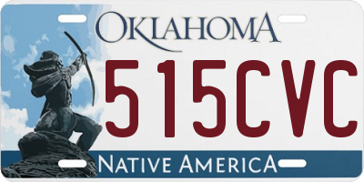OK license plate 515CVC