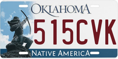 OK license plate 515CVK