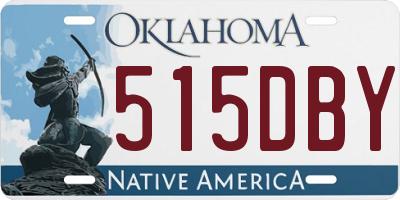 OK license plate 515DBY