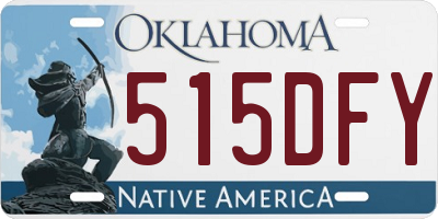 OK license plate 515DFY