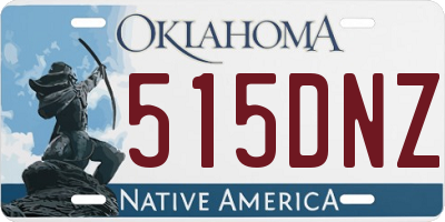 OK license plate 515DNZ