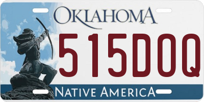 OK license plate 515DOQ