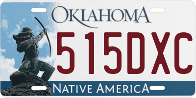 OK license plate 515DXC