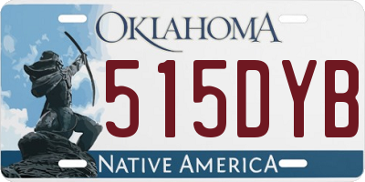 OK license plate 515DYB