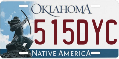 OK license plate 515DYC