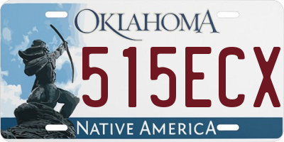 OK license plate 515ECX