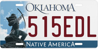OK license plate 515EDL