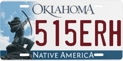 OK license plate 515ERH