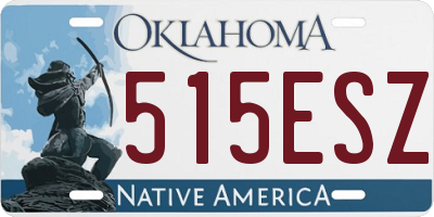 OK license plate 515ESZ