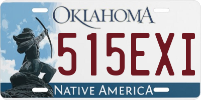 OK license plate 515EXI