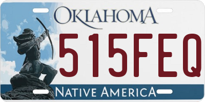 OK license plate 515FEQ