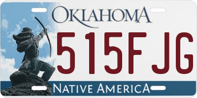 OK license plate 515FJG